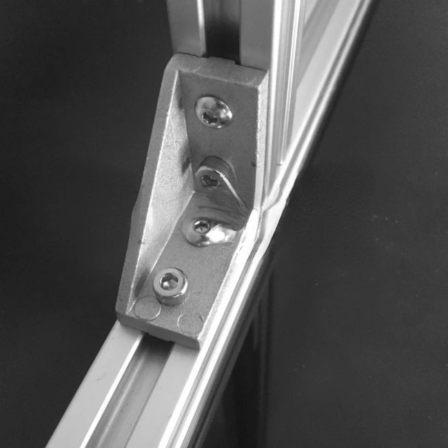 20 бр/лот 2040 ъглов фитинг от алуминий 38x38 L свързване на скоба, задържане детайл, подходяща за използване 2040 промишлен алуминиев профил