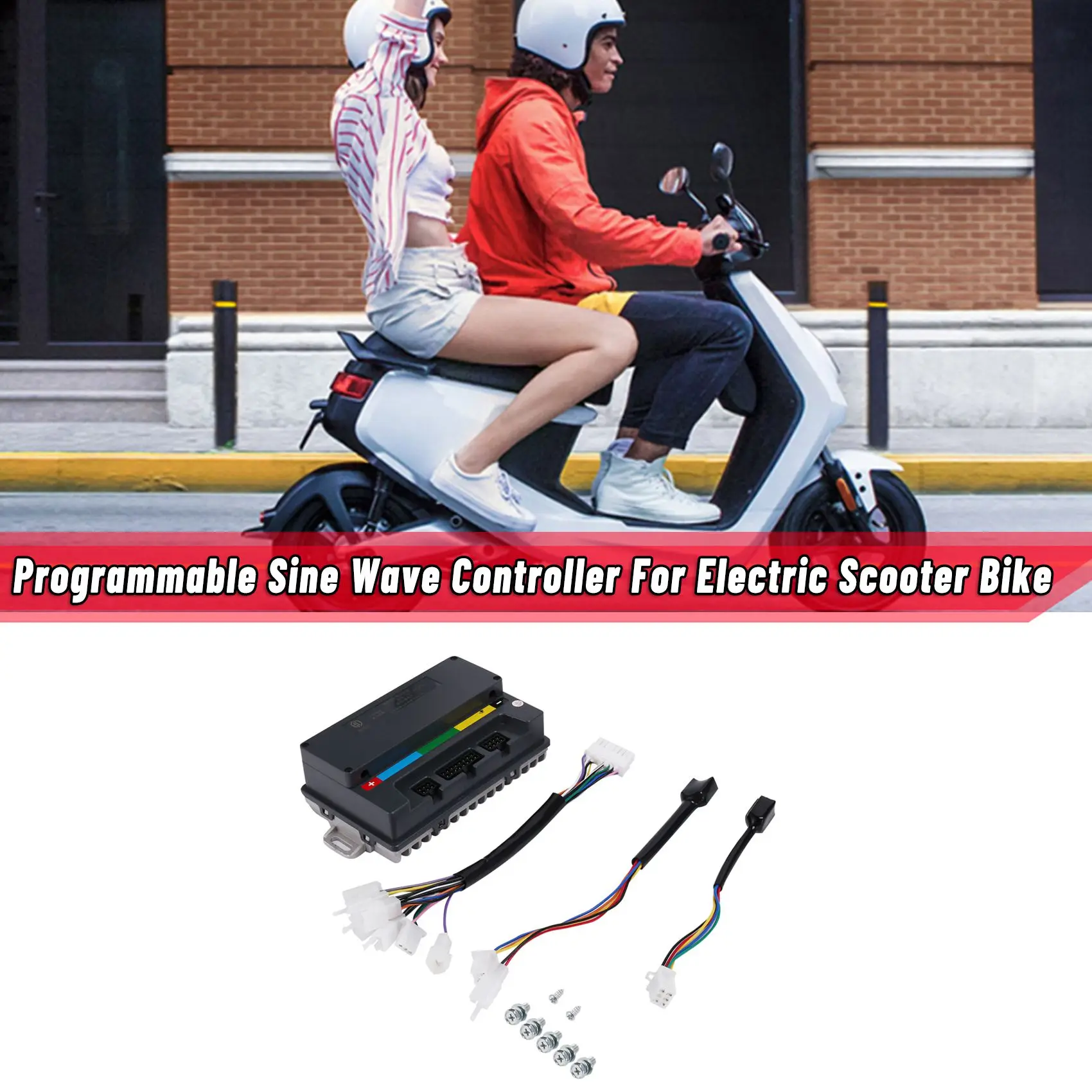 EM50SP 72V 50A 55KPH Програмируем синусоидална контролер за електрически скутер