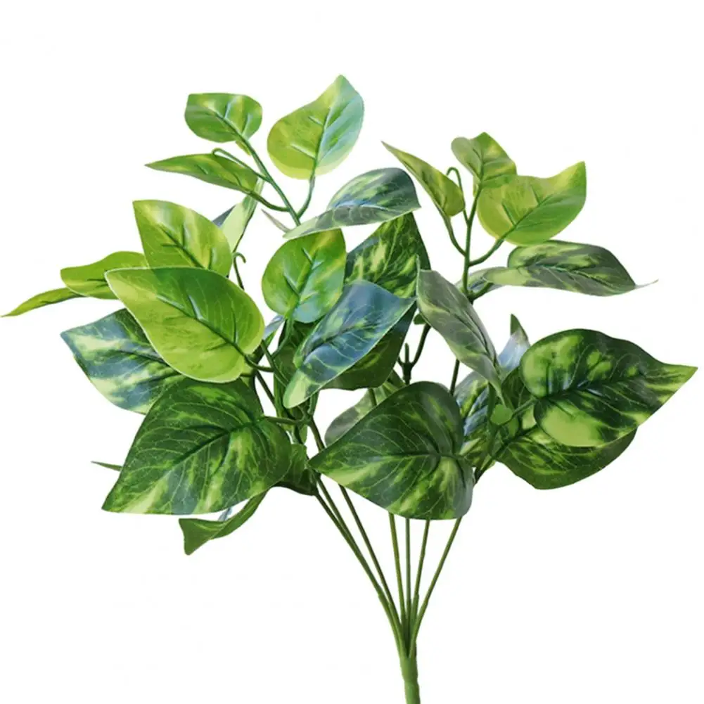 Изкуствени растения Реалистични изкуствени растения за изискан дом декор Имитация на ярки зелени листа, за да придадат на стаята по-голяма яркост