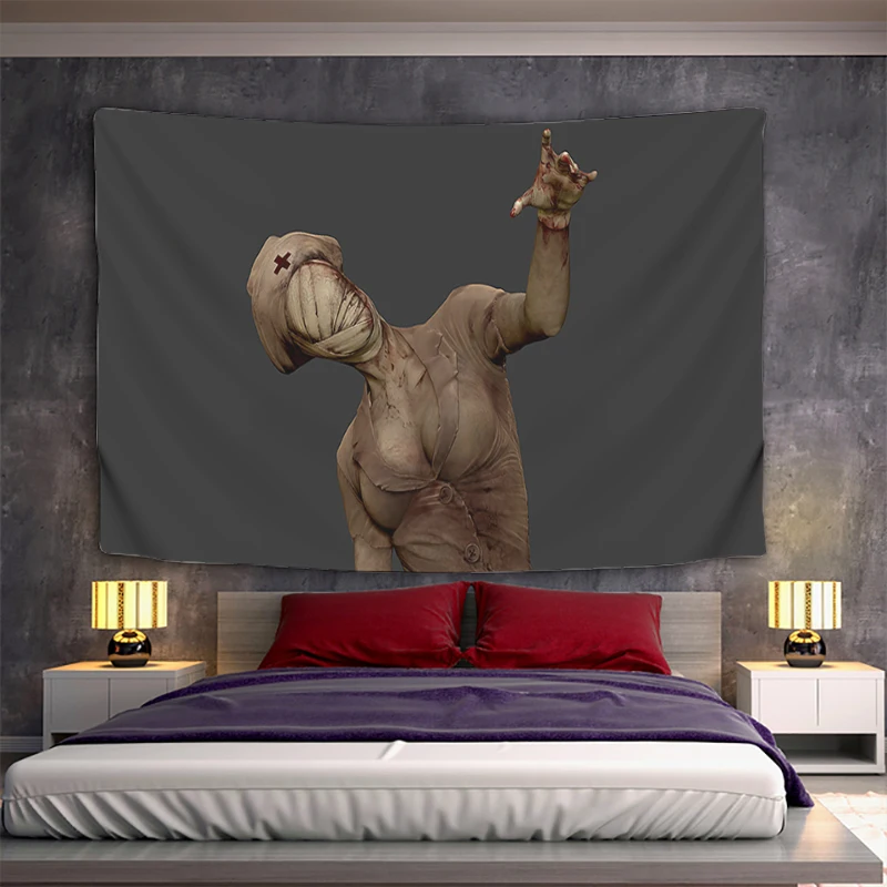 Обичай Гоблен Естетически Декорация На Стените Silent Hill Home Аниме Леглото Гоблени Декор Kawaii Спалня Подвесная Плат
