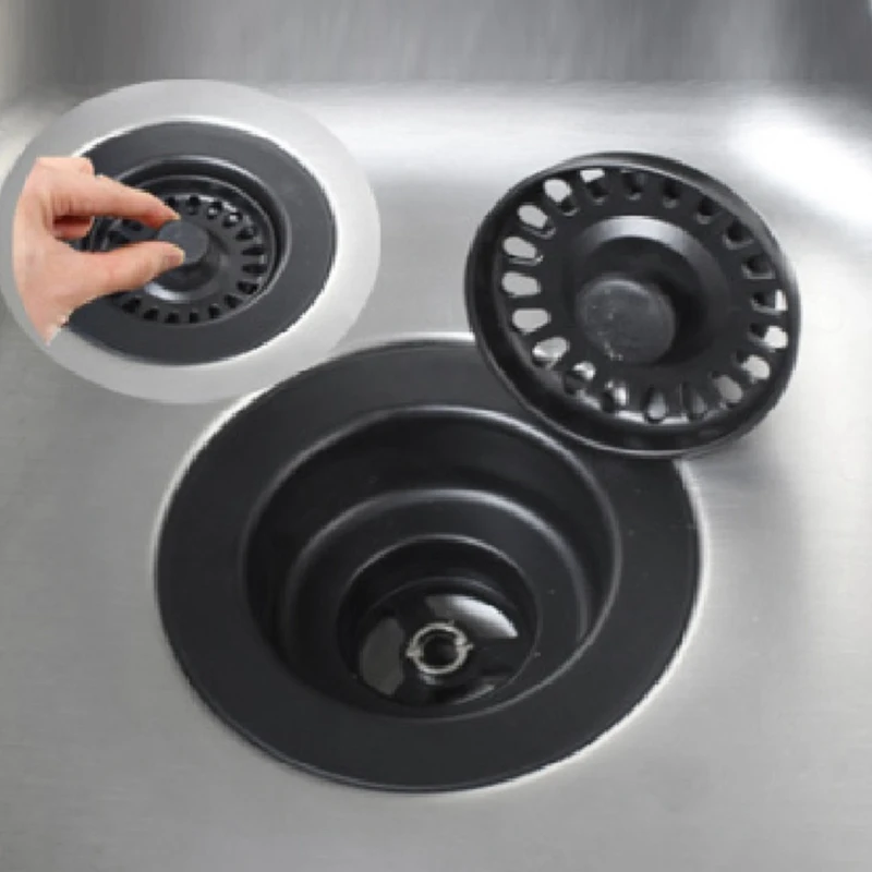 Сливи за кухненска мивка от пластмаса с вкара коша, Диаметър на Дренажна корк 114 мм За кухненски мивки от кварцов камък